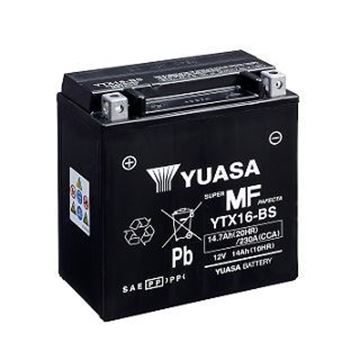 Picture of BATTERIES YTX16 BS BLACK YUASA