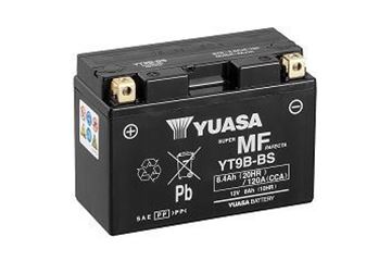 Picture of BATTERIES YT9B BS WITH ACID FLUIDS YUASA TAIW