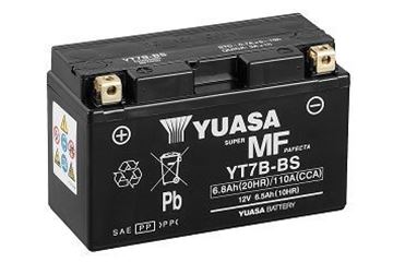 Picture of BATTERIES YT7B BS WITH ACID FLUIDS YUASA TAIW