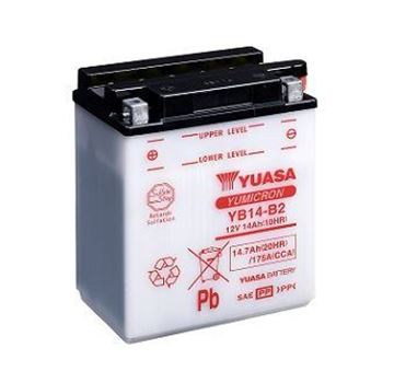 Picture of BATTERIES YB14 B2 WITH ACID FLUIDS YUASA TAIW
