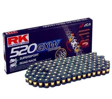 Picture of CHAIN 520GXW 130L BL BLACK O RING RK