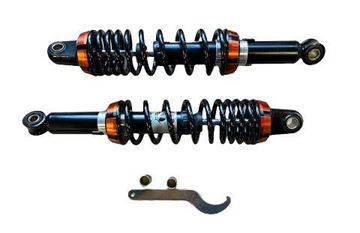 Picture of ABSORBER REAR 33CM ASTREA GLX BLACK-ORANGE SET SHARK