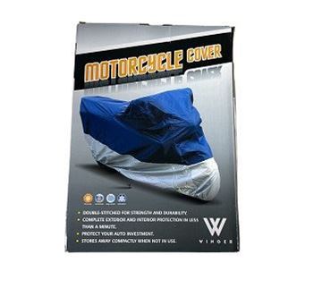 Picture of MOTORCYCLE COVER L MC001 BLUE SILVER WINGER
