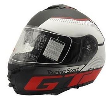 Picture of HELMET 907 FLIP UP S GT GRAPHIC BLACK GREY RED FSD