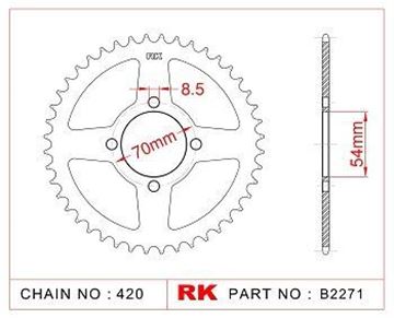 Picture of SPROCKETS REAR C50 36T RK