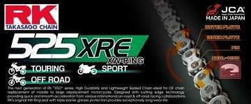 Picture of CHAIN 525XRE 108L XW RING RK