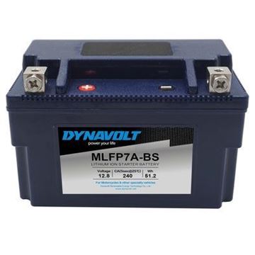 Picture of BATTERIES MLFP7A-BS LITHIUM YTX7A BS 240CCA DYNAVOLT