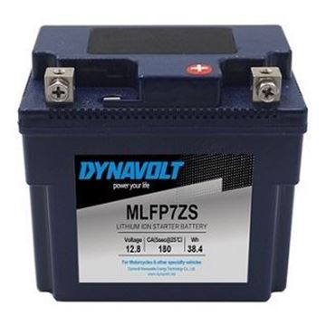 Picture of BATTERIES MLFP7ZS LITHIUM 5-7 YTX5L,YTX7L,YTZ7 180CCA DYNAVOLT