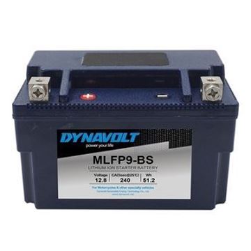 Picture of BATTERIES MLFP9-BS LITHIUM 7-9 YTX9 BS 240CCA DYNAVOLT