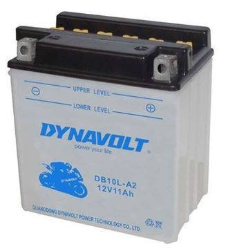 Picture of BATTERIES YB10L A2 DB10L-A2 WITH ACID FLUIDS DYNAVOLT