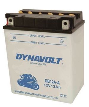 Picture of BATTERIES YB12A A DB12A-A WITH ACID FLUIDS DYNAVOLT