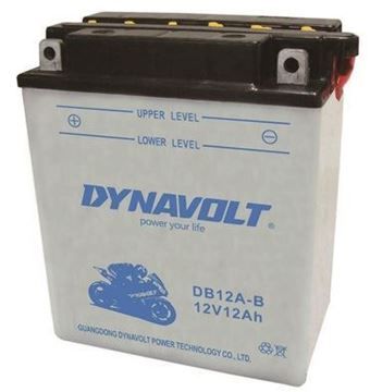 Picture of BATTERIES YB12A B DB12A-B WITH ACID FLUIDS DYNAVOLT