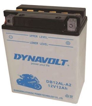 Picture of BATTERIES YB12AL-A2 DB12AL-A2 WITH ACID FLUIDS DYNAVOLT