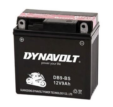 Picture of BATTERIES YB9B-BS DB9-BS MF WITH ACID FLUIDS DYNAVOLT