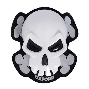 Picture of Skull Knee Sliders White OX682 OXFORD