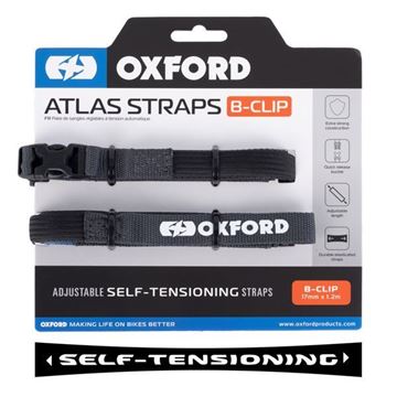 Εικόνα της ΙΜΑΝΤΑΣ Atlas B-Clip 17mm x 1.2M Asphalt (Pair) OX313 OXFORD