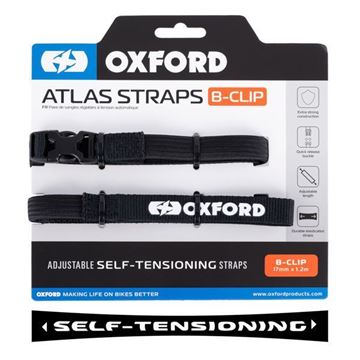 Εικόνα της ΙΜΑΝΤΑΣ Atlas B-Clip 17mm x 1.2M Black (Pair) OX312 OXFORD