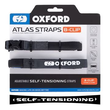 Εικόνα της ΙΜΑΝΤΑΣ Atlas B-Clip 17mm x 2.0M Asphalt (Pair) OX316 OXFORD