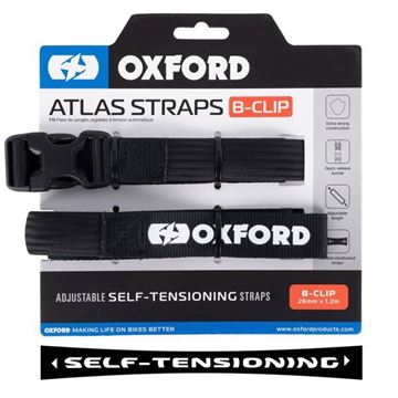 Εικόνα της ΙΜΑΝΤΑΣ Atlas B-Clip 26mm x 1.2M Black (Pair) OX318 OXFORD