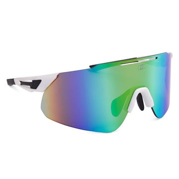 Εικόνα της ΓΥΑΛΙΑ ΗΛΙΟΥ Corsa White Frame Rainbow Lens Sunglasses SU007 OXFORD