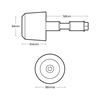 Εικόνα από ΑΝΤΙΒΑΡΑ Bar Weights CS255 Carbon steel 255g MAT ΜΑΥΡΟ OX553 OXFORD